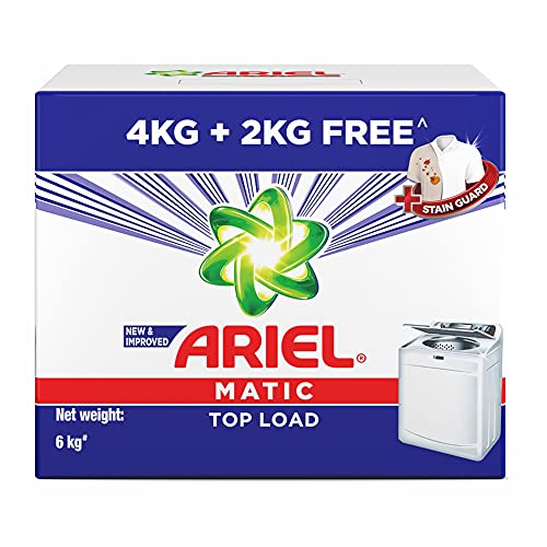 Ariel Matic Top Load Detergent Washing Powder – 4 Kg+2 KG free