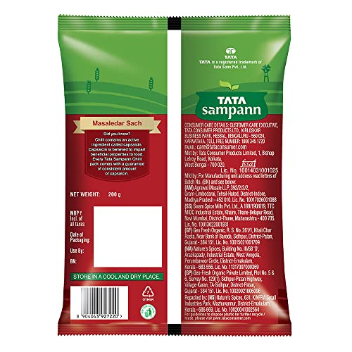 Tata Sampann Chilli Powder With Natural Oils, 200g