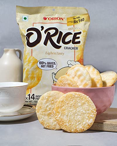 Orion O'rice cracker - Baked Korean snack Pack of 1-151g |Weekly snack pack | Healthy Rice Cakes Snack