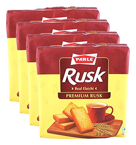 Parle Food World Combo - Rusk Real Elaichi, 200g (Buy 3 Get 1, 4 Pieces) Promo Pack