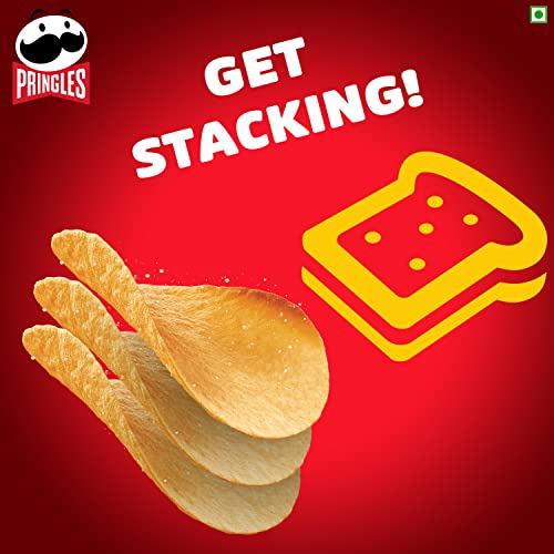 Pringles Original | Potato Chips | Classic Salted Potato Chips | Crispy Snack | Crunchy Snack for Movies, Games & More | On-the-Go Can | 134g