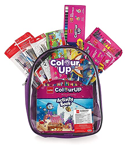 Cello Colourup Hobby Bag Of Assorted Stationery | Colour Pencils | Colouring Kit | Colouring Set | Crayons Colour Set | Crayons Colour Set | Kids Colouring Set Colour Pencils | Diwali Gifts