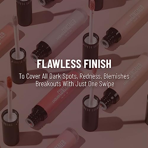 Swiss Beauty Liquid Light Weight Concealer With Full Coverage |Easily Blendable Concealer For Face Makeup | Sand Sable, 6G