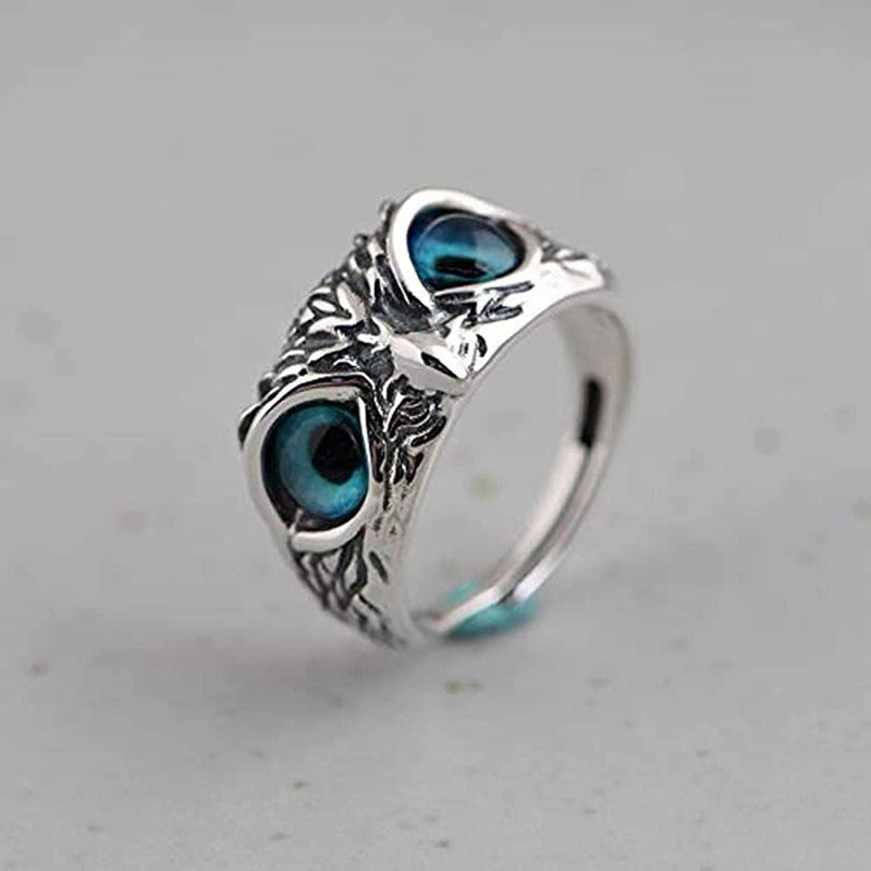 Attractive Silver Plated Owl Ring (Pack of 2)