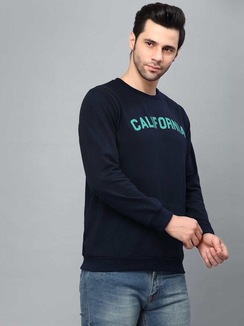 Fleece Printed Full Sleeves Regular Fit Sweatshirts