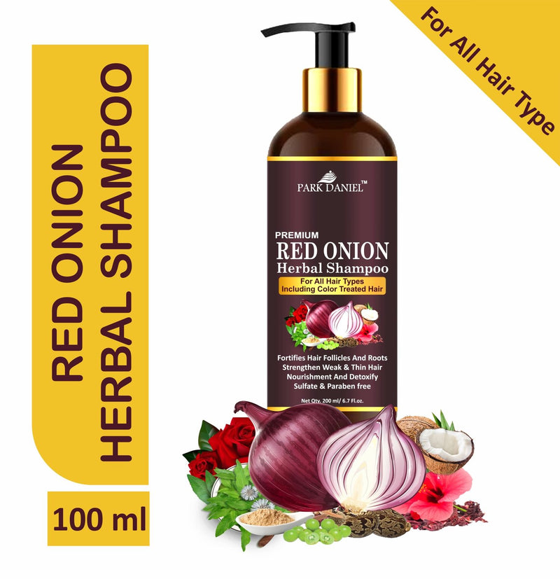 Park Daniel Red Onion Shampoo & Onion Blackseed Shampoo Combo Pack Of 2 bottle of 200 ml(400 ml)