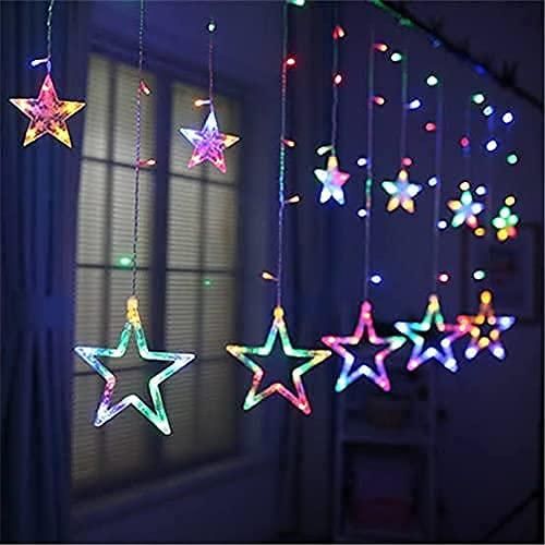 12 Stars 138 LED Curtain lights String fairy lights (Multicolor)