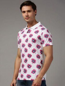 Kryptic Cotton Printed Half Sleeves Mens Polo T-Shirt