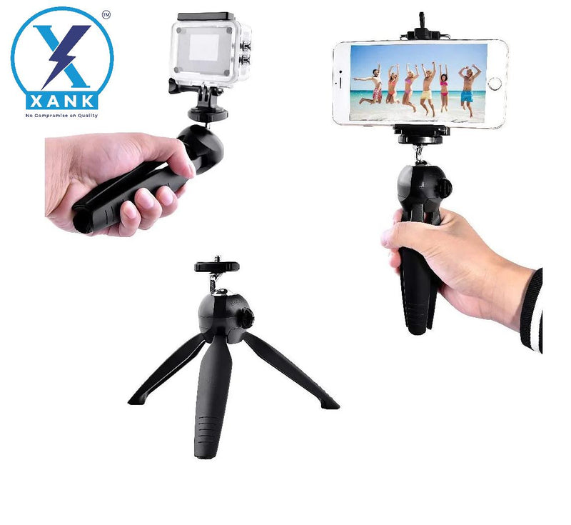 XANK YT-228 Tripod (Black, Supports Up to 1000 g)