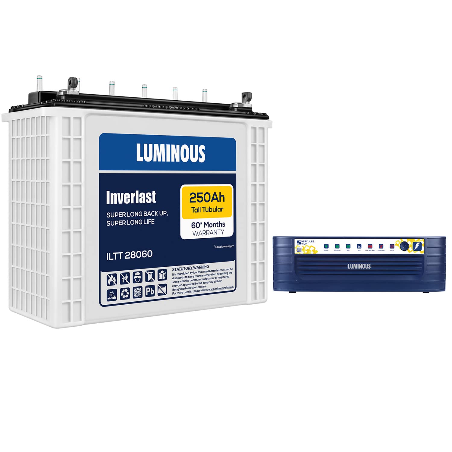 Buy Luminous Eco Watt Neo 700 600VA Square Wave Inverter & RC