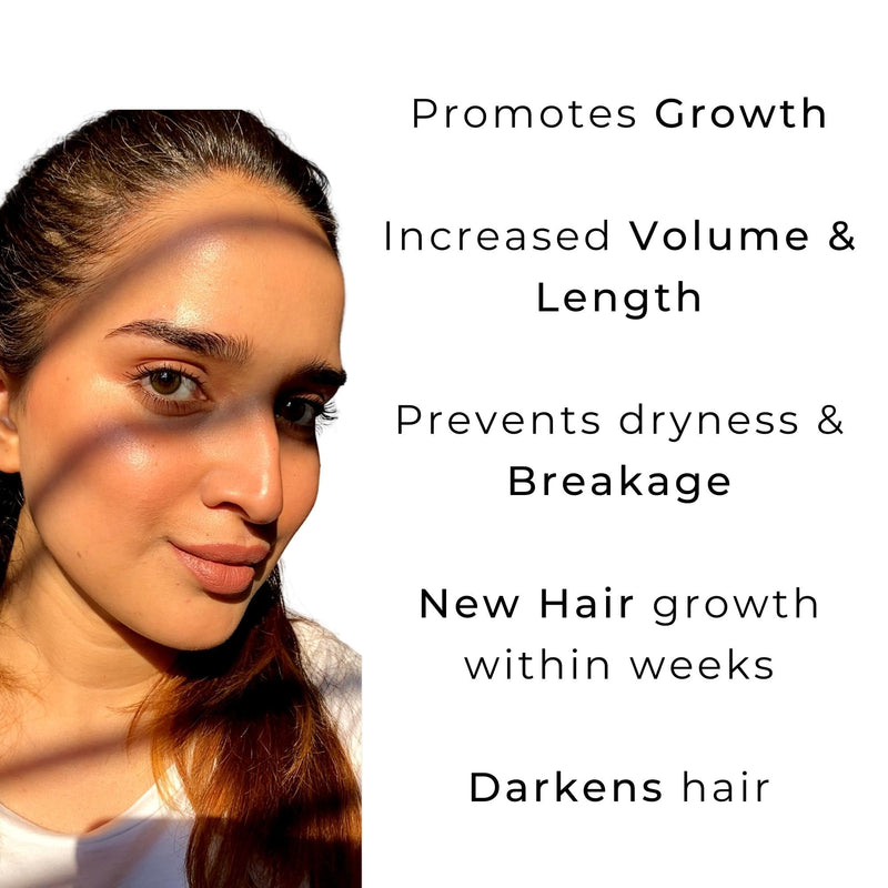 Noor Skincare Eyebrow Growth Serum - Organic Lash & Eyelash Oil, Brow Boosting Enhancer for Thick Eyebrows and Eyelashes - Castor Hair Care & Organics for Women Fast & Rapid Volume Grower Applicator