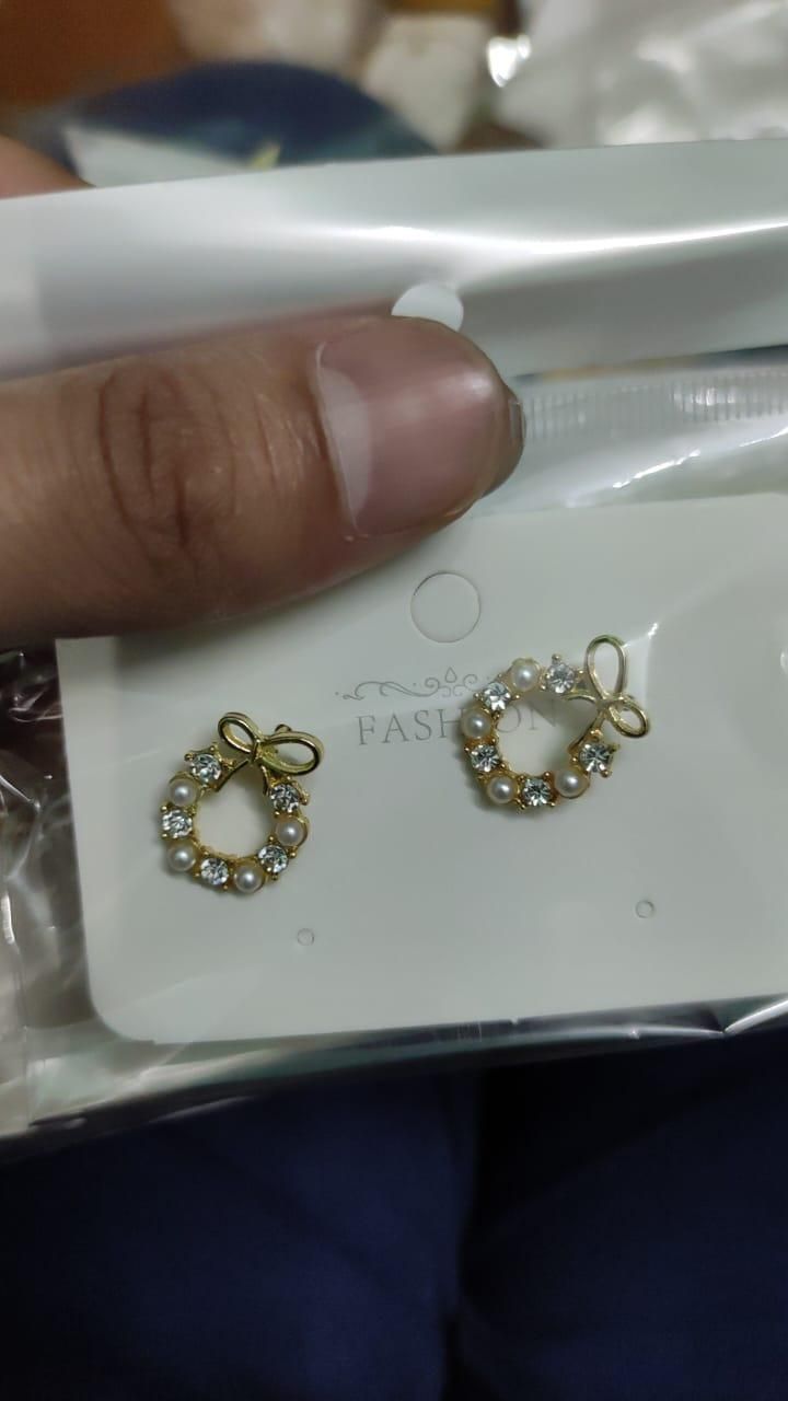 Korean Luxury Pearl Stud Earrings For Women Girls