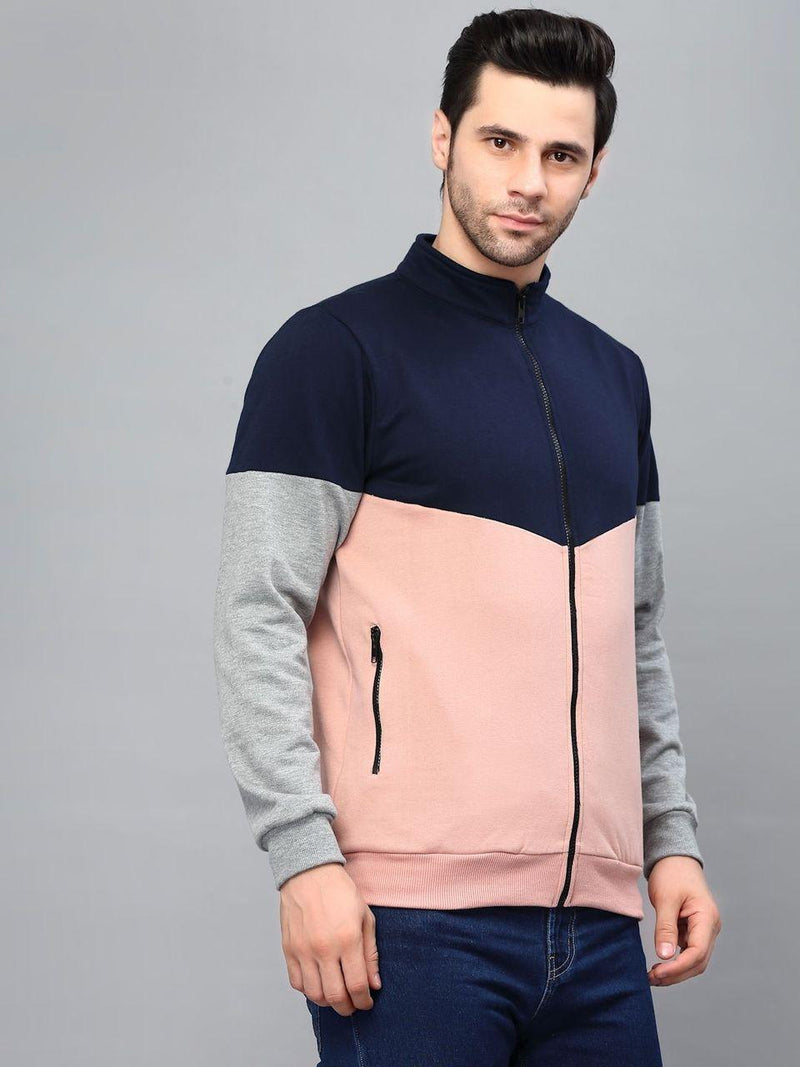 Rigo Fleece Full Sleeves Color Block Jacket