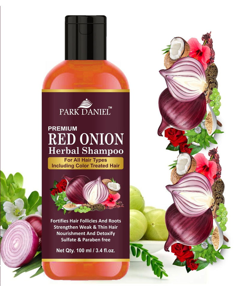 Park Daniel Red Onion Shampoo & Himalaya Rose Shampoo Combo Pack Of 2 bottle of 100 ml(200 ml)