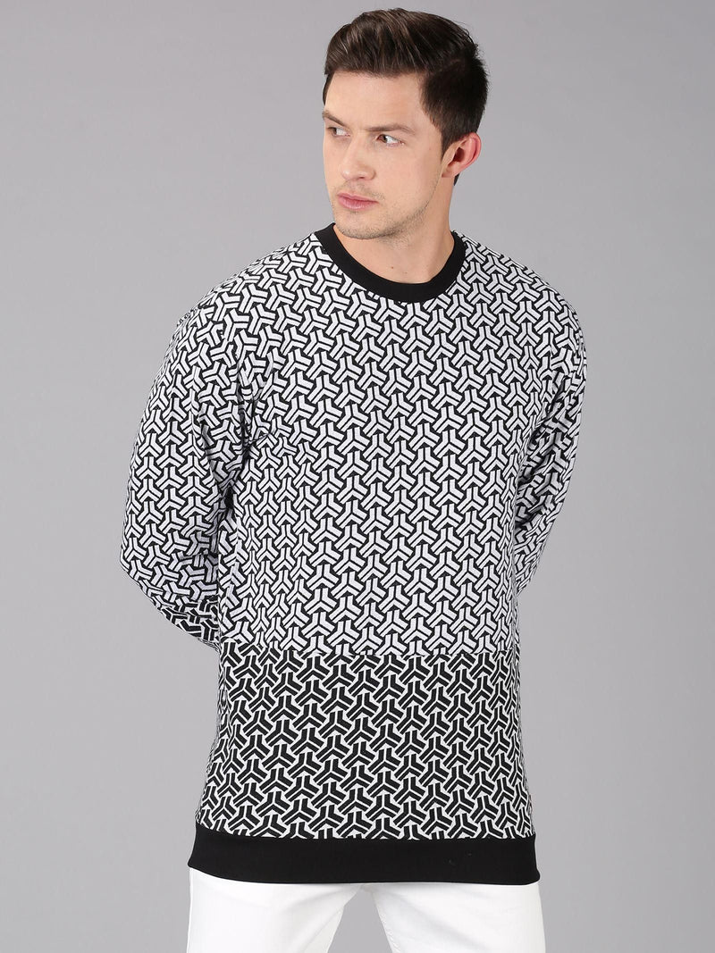 Urgear Fleece Printed Full Sleeves Regular Fit Mens Sweatshirt