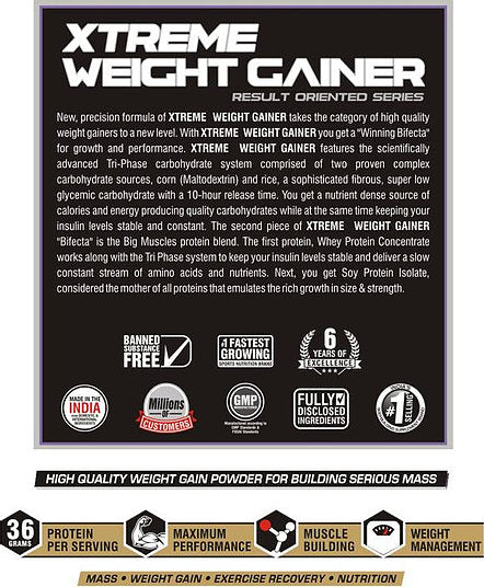 Bigmuscles Nutrition Xtreme Weight Gainer Weight Gainers/mass Gainers