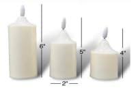 The Decor Affair Set of 3 Long-Lasting White LED Candles with Timer Function – Premium Flameless Candle Collection for Home Decor, Ambient Lighting, and Thoughtful Gifting