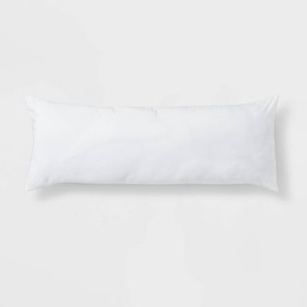 Luxurious Cotton Bed Pillow, 16x26 inches, Plush Polyester Filling, White, Stain-Resistant, Hypoallergenic (20x36)