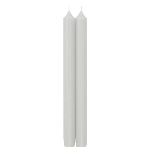 Caspari Pale Grey Candles - 2 Candles Per Package