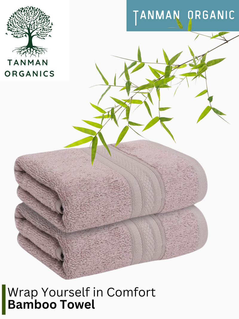 Tanman Organics Bamboo Fiber Bath Towel  - Grape