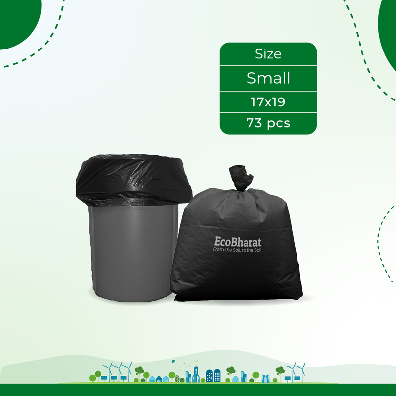 Biodegradable and Compostable Garbage Bags 17x19(73pcs)1kgCapacity