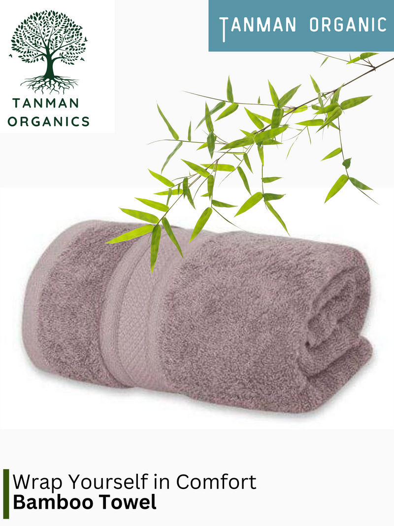 Tanman Organics Bamboo Fiber Bath Towel  - Grape