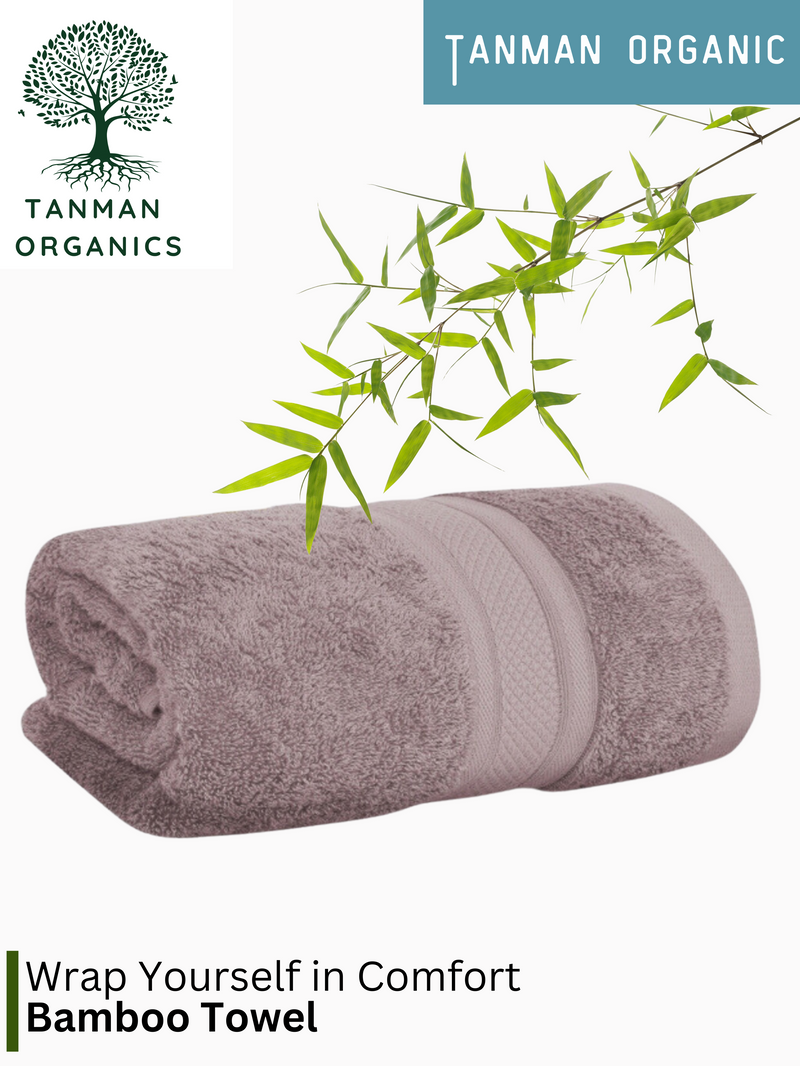 Tanman Organics Bamboo Fiber Bath Towel  - Grape