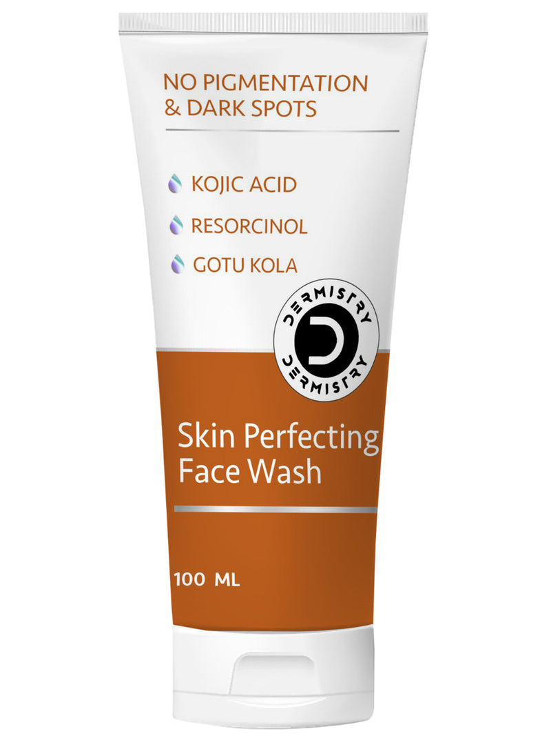 Dermistry  Pigmentation Removal Skin Perfecting Creamy Fairness Face Wash I Kojic Acid Niacinamide Beta Arbutin I Melasma Blemishes Dark Spot Dullness Uneven Tone Tanning Removal I Glowing Brightening Skin I Men Women 100ml