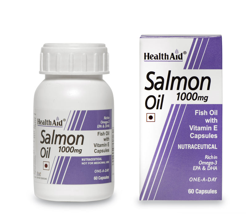 HealthAid I Salmon Oil 1000 mg I 60 Capsules