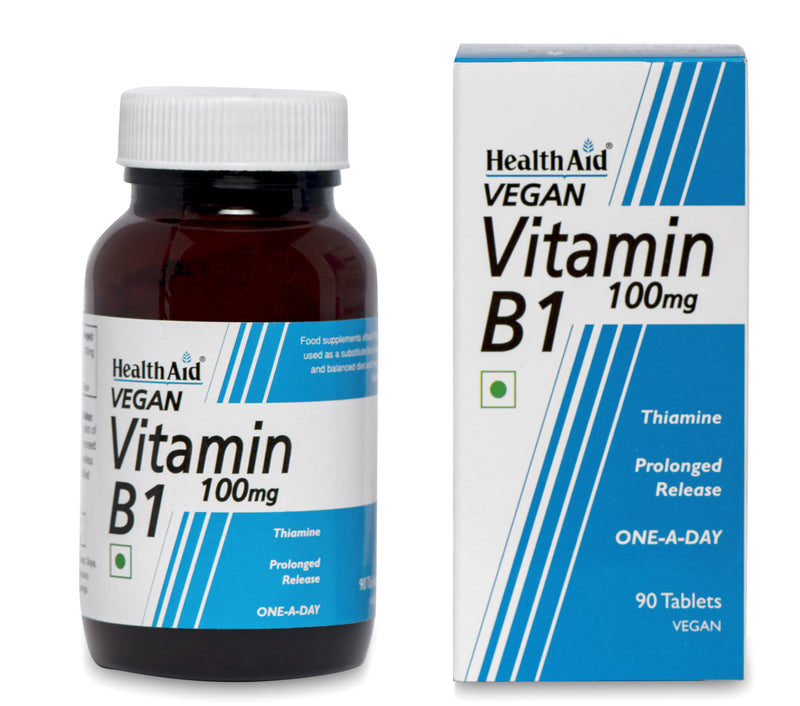 HealthAid I Vitamin B1 100 mg I Thiamin I 90 Tablets