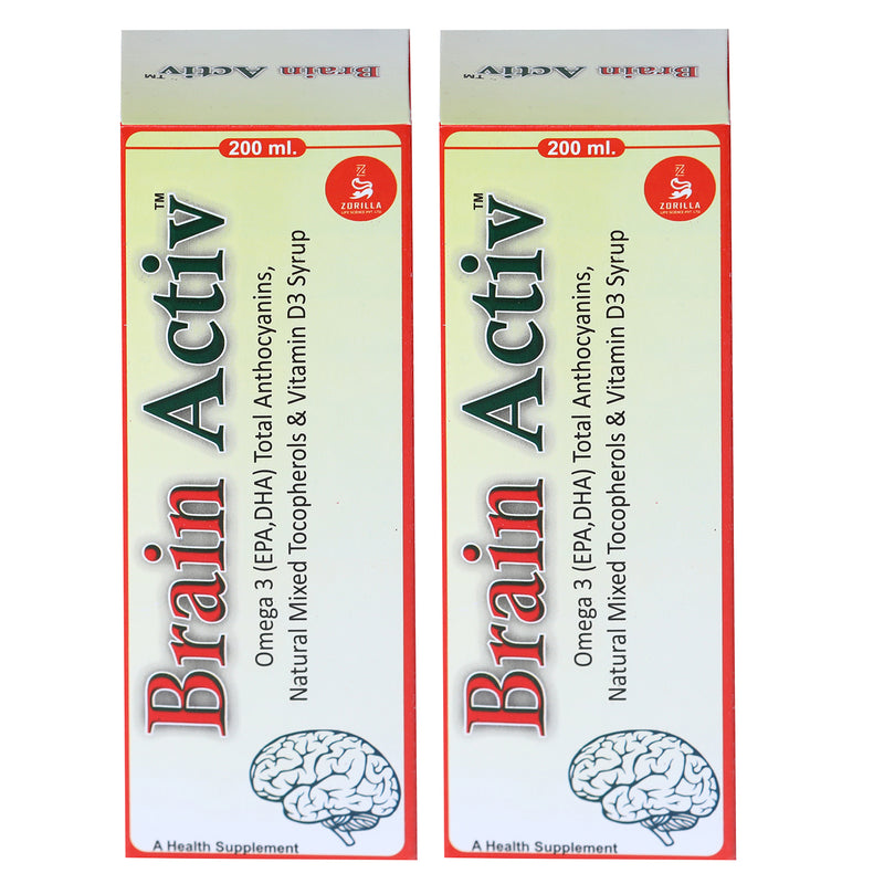 Brain Activ Omega-3 EPA DHA I D3 Syrup 400 ml