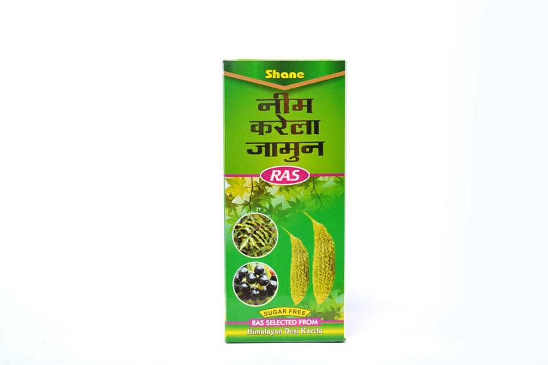 Shane I Neem Karela Jamun Ras I Sugar Free I Ras Selected from Himalayan Desi Karela I Gurmar I Amla I Shilajit Shudh I EDTA I 100 ML