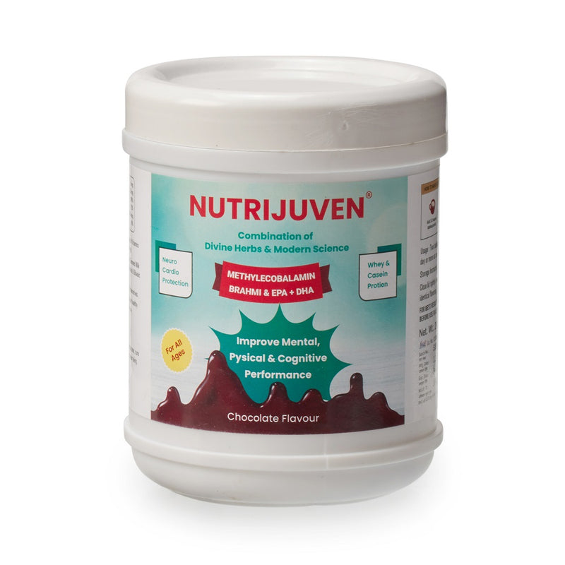 Nutrijuven-A Complete Nutrition I Divine Hearbs I Whey I Casin protein I Milk Protien I EPA I DHA I Methylcobalamin I Brahmi I Ashwagandha I Spirulina I Multinminerals I Multivitamins I 200gm