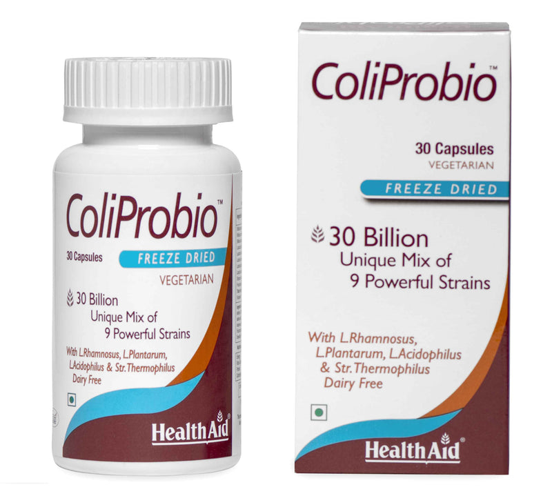 HealthAid I ColiProbio 30 Billion I Probiotic I 30 Capsules