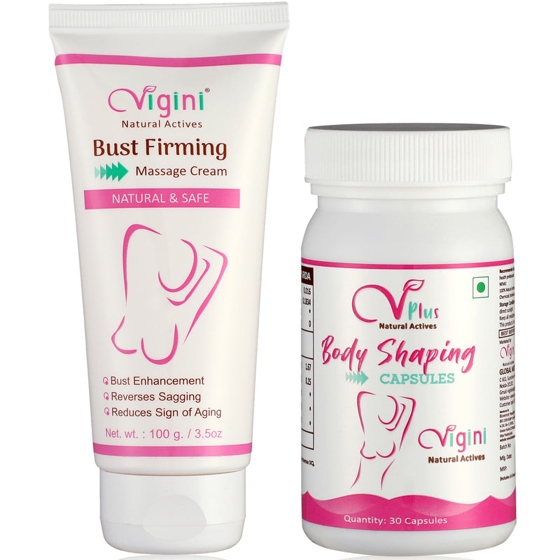 Vigini Bust  Firming Breast Enlargement Tightening & Lifting Growth Increase Size Cream With Capsule-100ml+30Caps