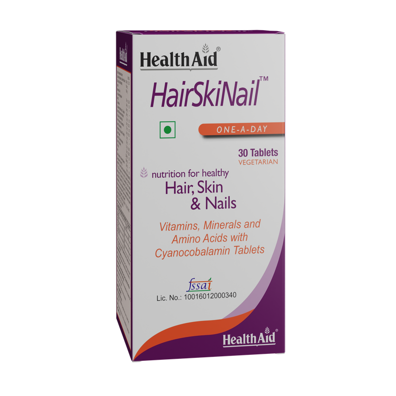 HealthAid I Hair I Skin I Nail I Multivitamins for Hair I Skin I Nail I 30 Tablets