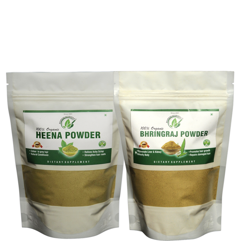 Dr.Bhargav's Heena Powder 100 gms & Bhringraj Powder 100 gms