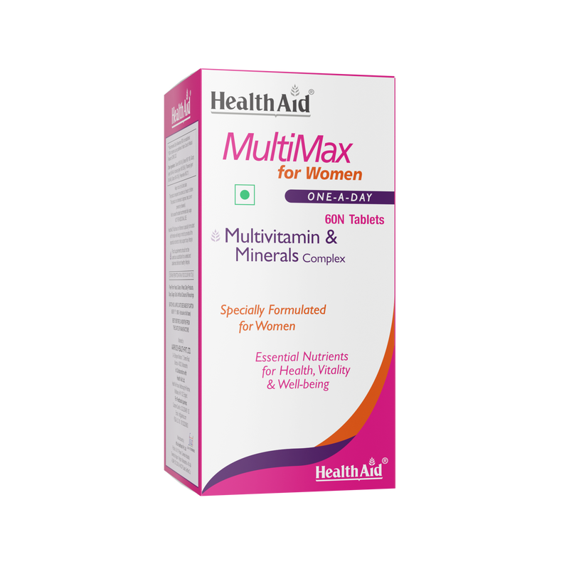 HealthAid I MultiMax for Women I Multivitamins for Women I 60 Tablets