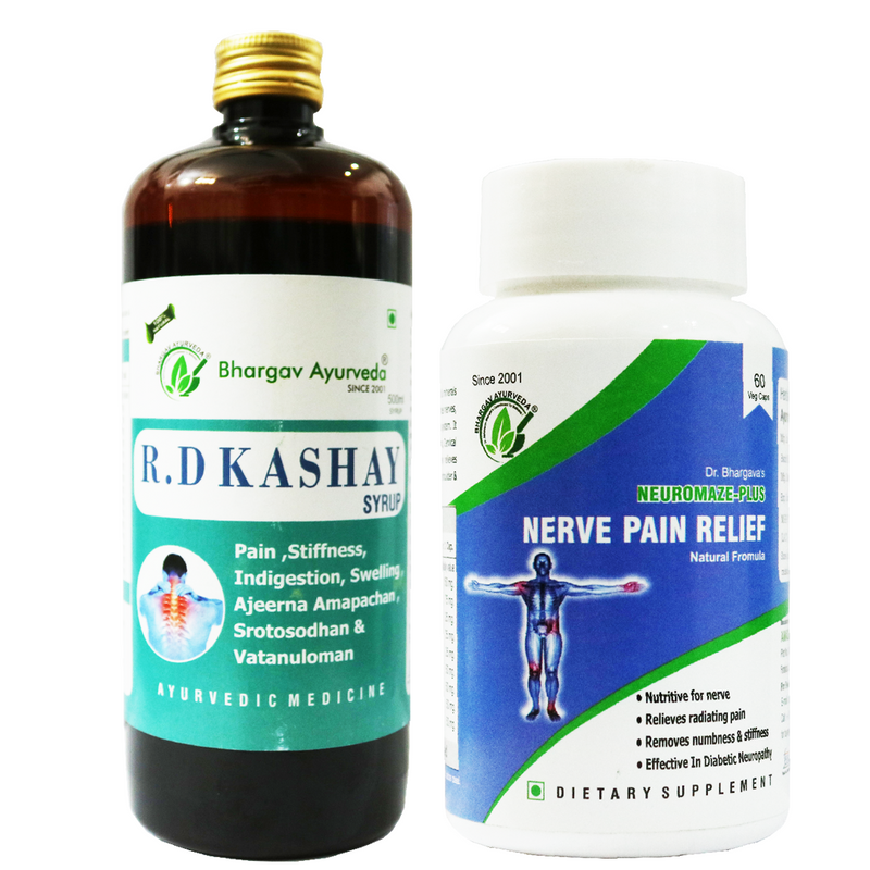 Dr.Bhargav's R.D Kashay Syrup 500 ml & Neuromaze Plus 60 Capsule