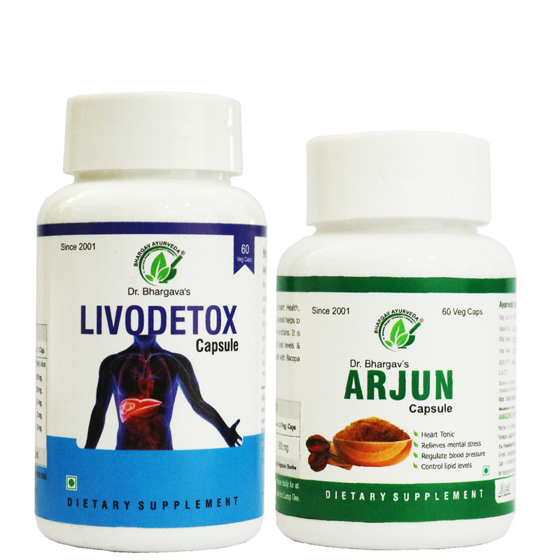 Dr.Bhargav's Livo Detox 60 Capsule & Arjun 60 Capsule