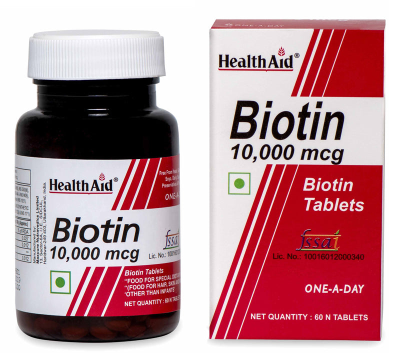 HealthAid I Biotin 10,000 µg I 60 Tablets