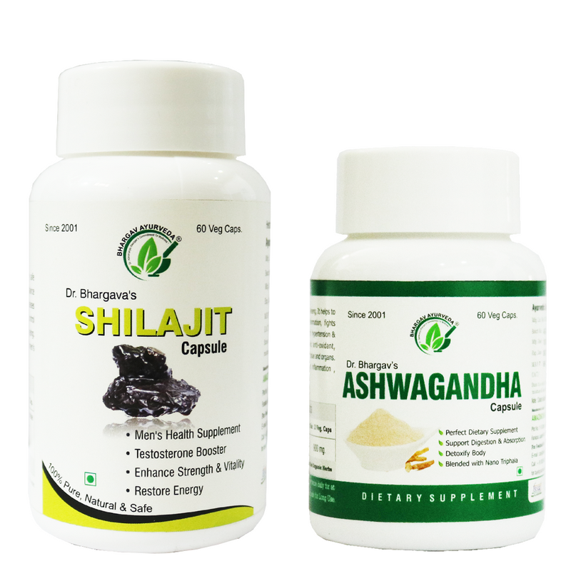 Dr.Bhargav's Shilajit 60 Capsule & Ashwagandha 60 Capsule