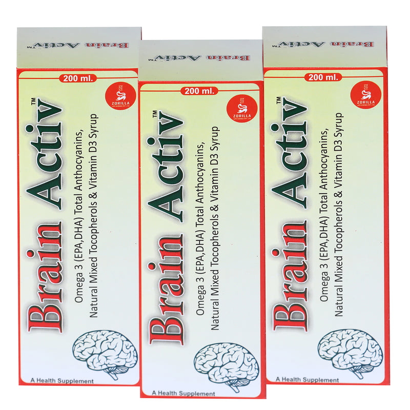 Brain Activ Omega-3 EPA DHA I D3 Syrup 600 ml