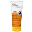Dermistry Natural Mineral Based Sunscreen for Sensitive Skin & Children with SPF 50 UVA UVB PA+++ Sun Protection Moisturizer Water Resistant Men And Women 50ml