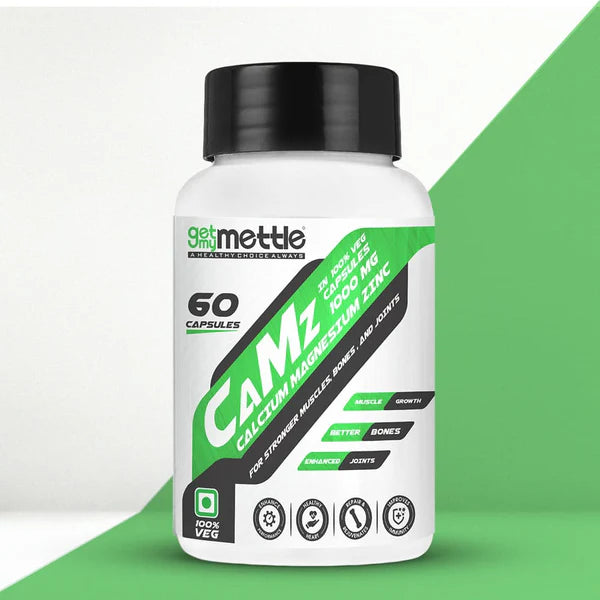 CAMZ Veg Capsules | 1000 MG Calcium Magnesium Zinc