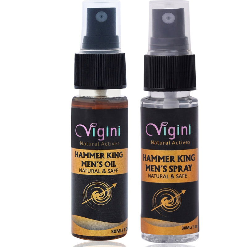 Vigini Hammer King 9Inch Growth Lubricants Lube Sexual Enhancer Massage Oil & CFC Free Delay Spray Long Sex For Men-60ml