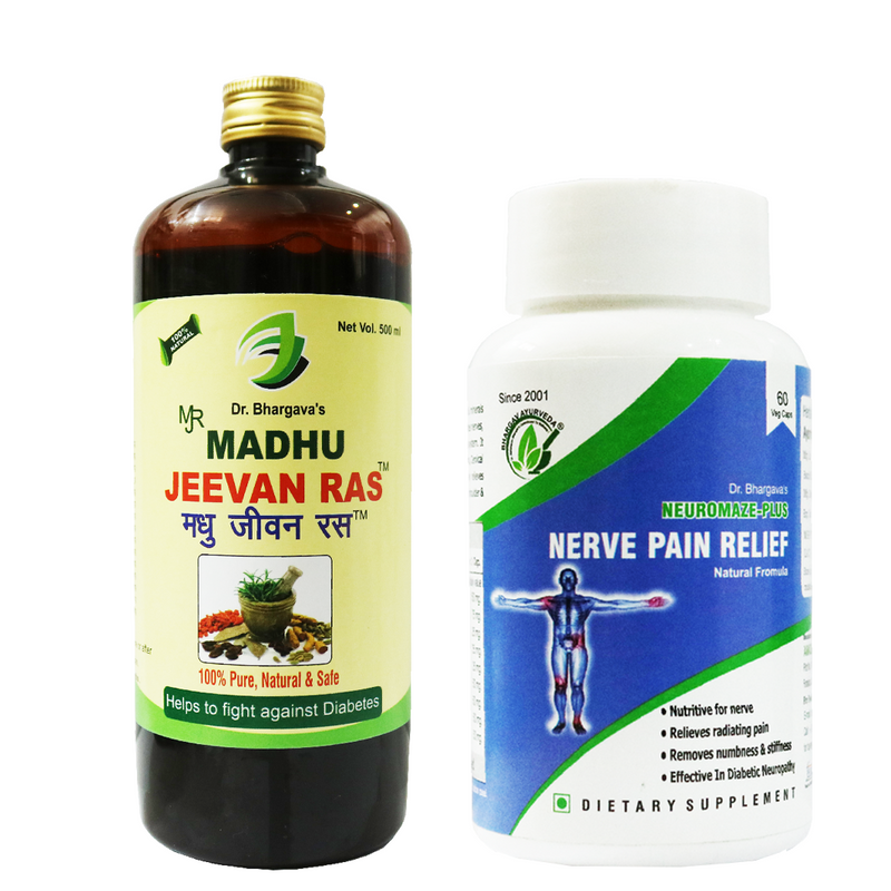 Dr.Bhargav's Madhu Jeevan Ras 500 ml & Neuromaze plus 60 Capsule