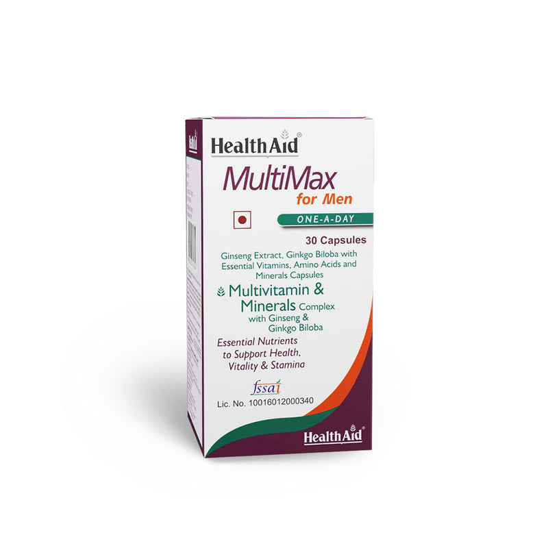 HealthAid I MultiMax for Men I Multivitamins for Men I 30 Softgel Capsules