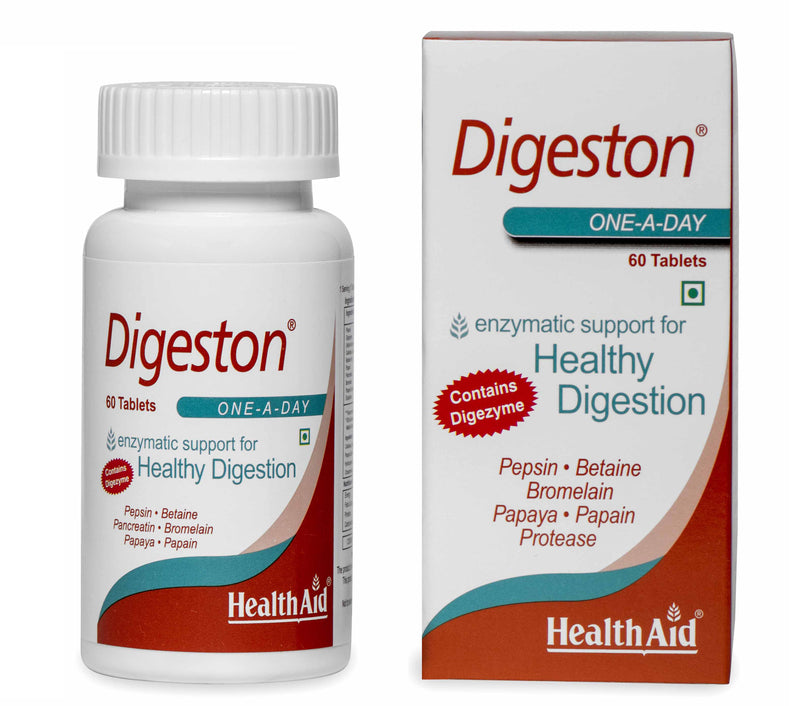 HealthAid I Digeston I Papaya I Digestive Enzymes I 60 Tablets