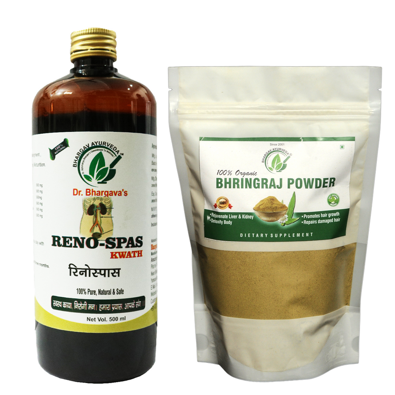 Dr.Bhargav's Neo-Liv Syrup 500 ml & Bhringraj Powder 100 gms